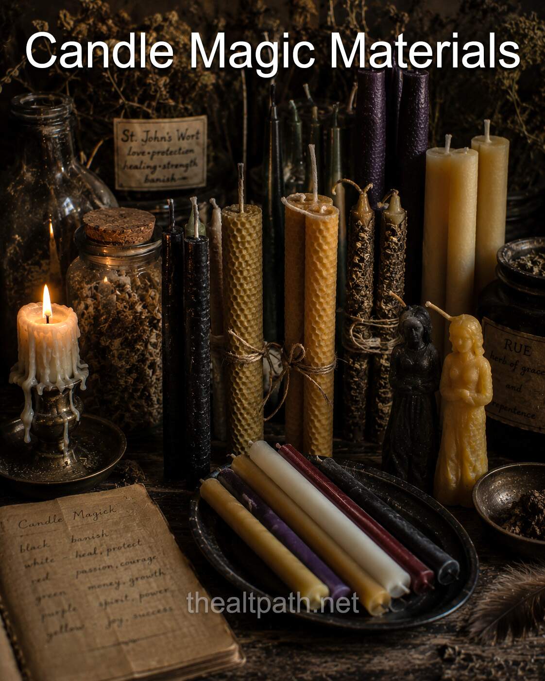 candle magic materials