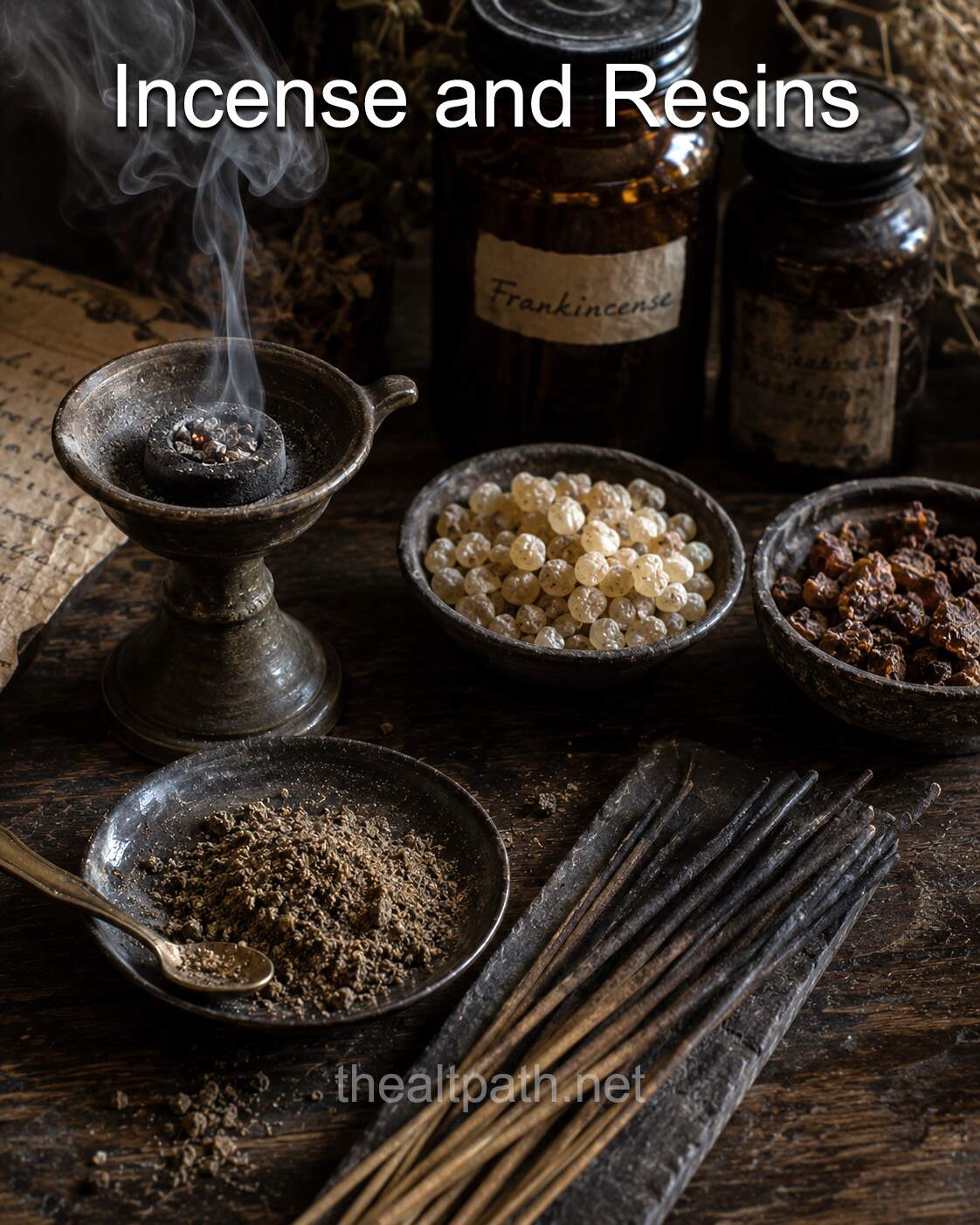 incense and resin in magic
