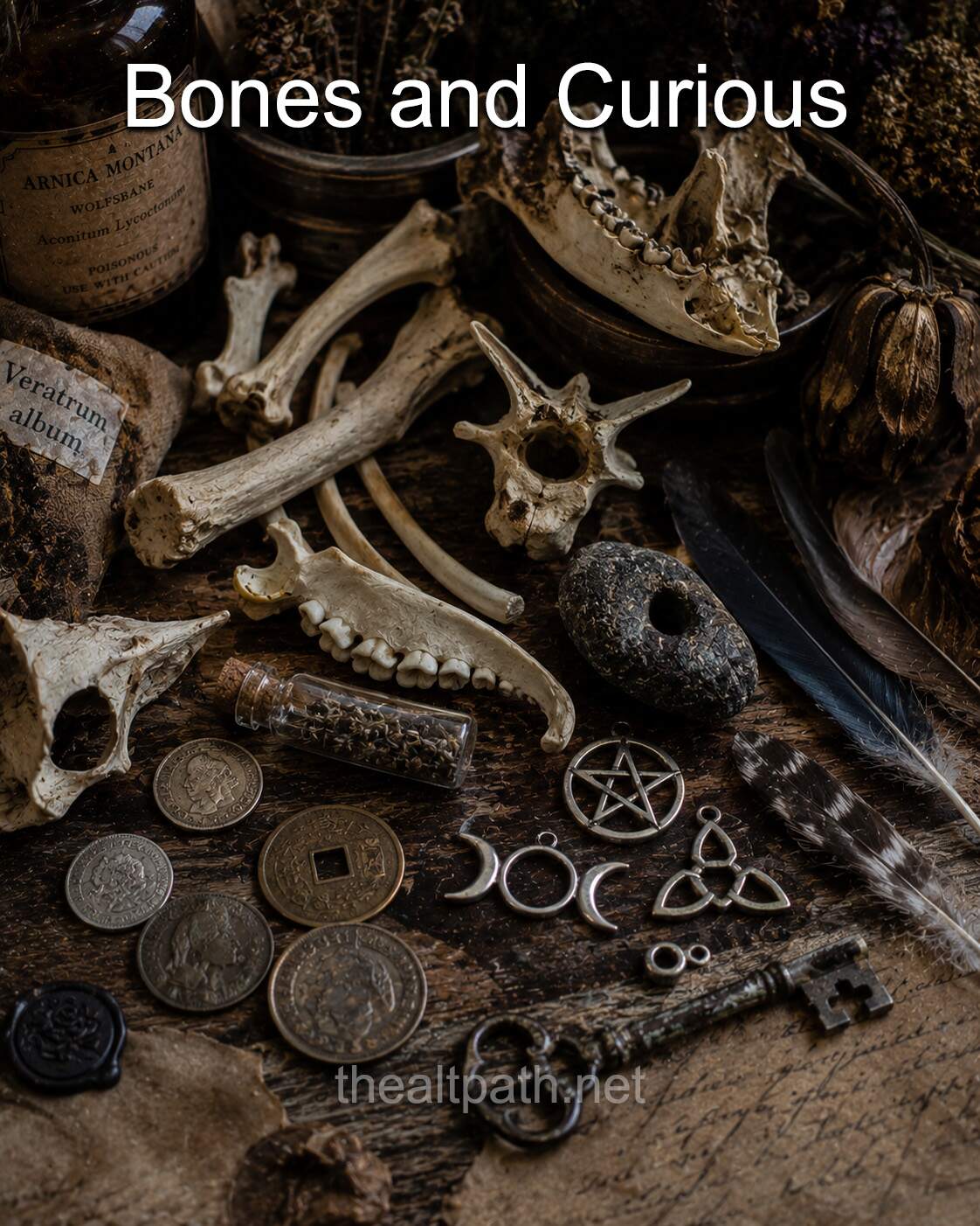 material magic bones and curios