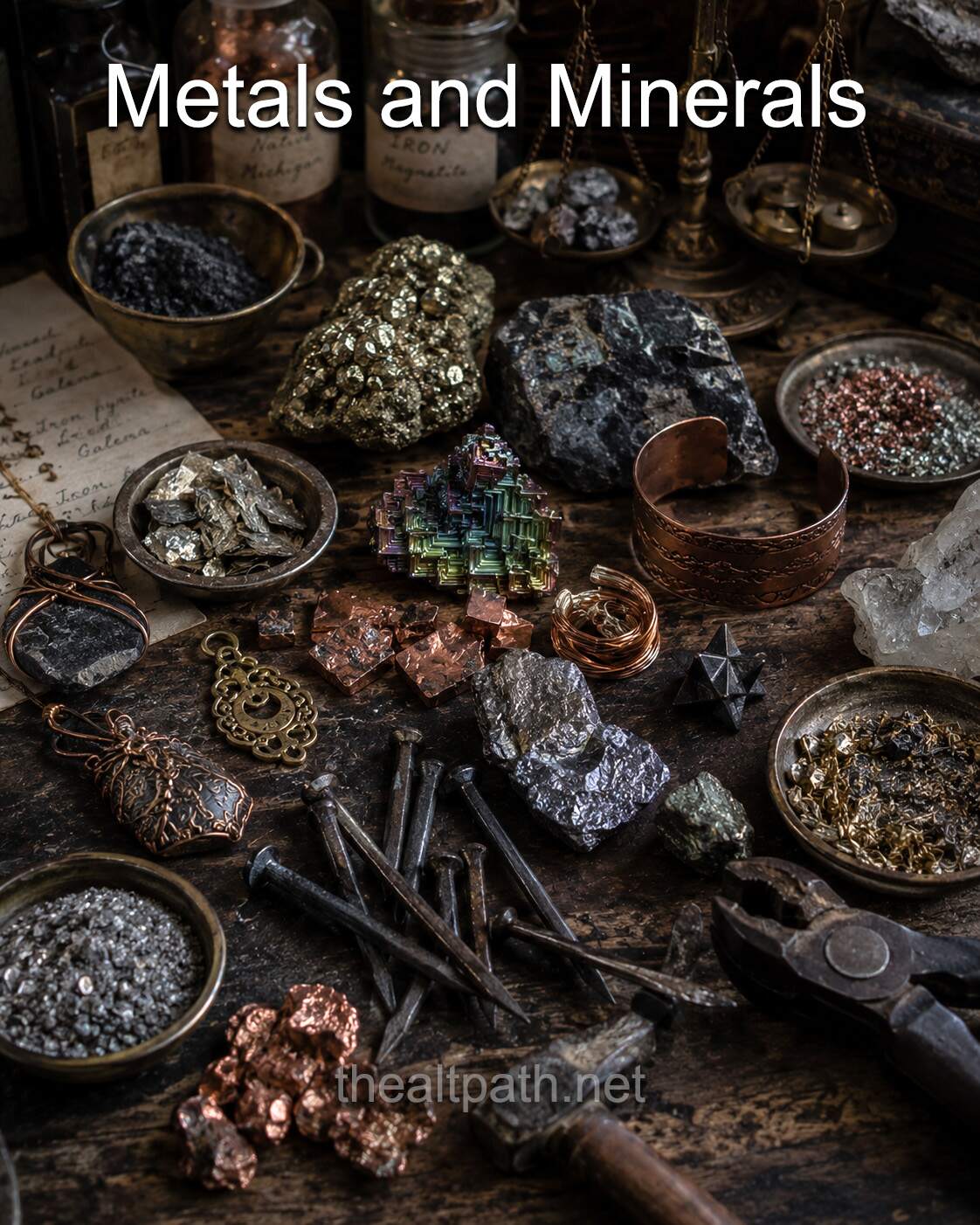 minerals and metals in witchcraft