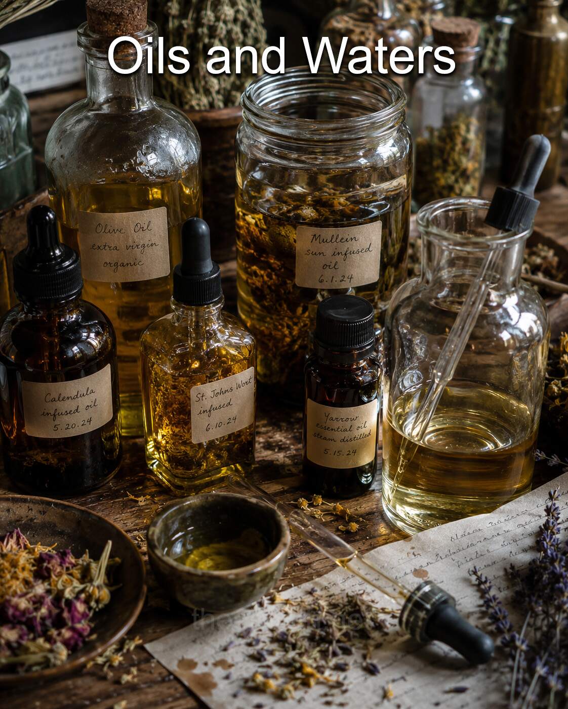 oils and waters in witchcraft