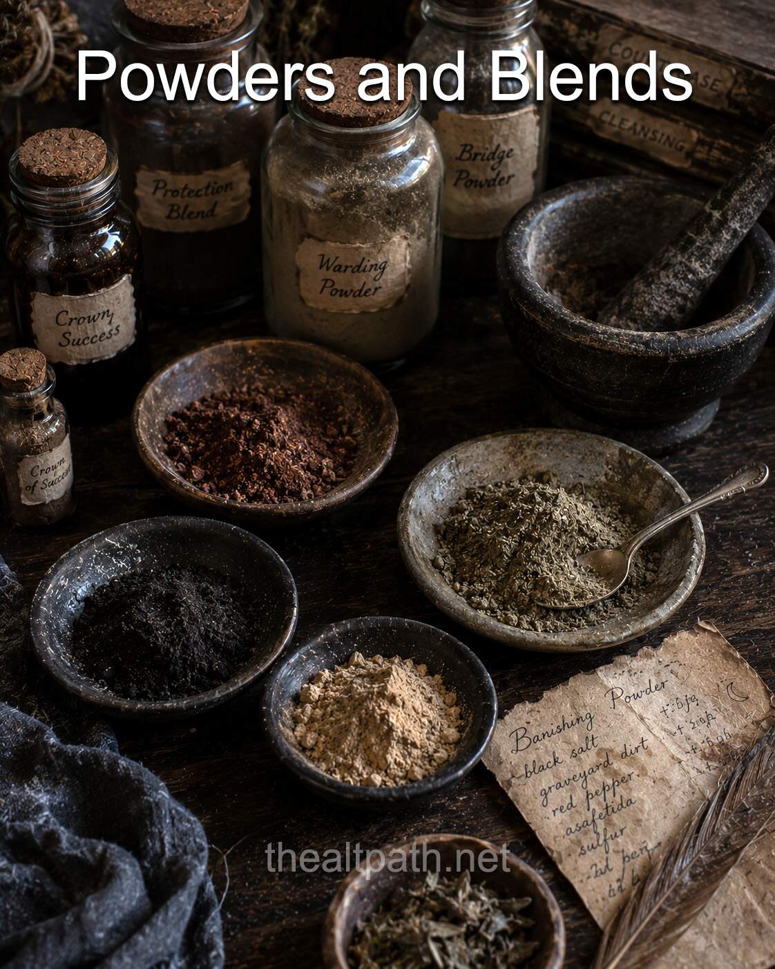 spell powders and blends in witchcraft