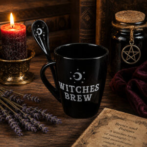 4″ Witches Brew Mug & Spoon Set