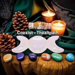 7 inch offering Plate made of pink calcite.