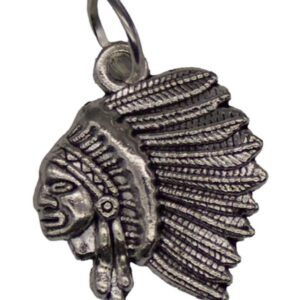 3/4" Indian Head amulet