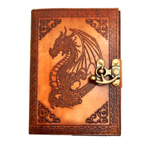 Aged Dragon Leather Journal