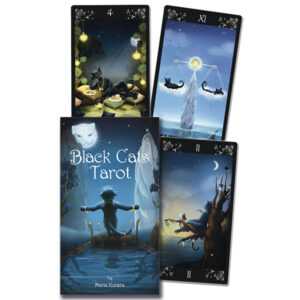 Black Cats Tarot Deck by Maria Kurarai