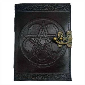 Black Pentagram Leather Journal