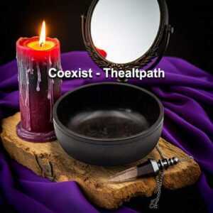 Black Stone Scrying Bowl 4 Inches