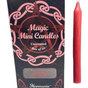 1/2" dia 5" long Red chime candle 20 pack