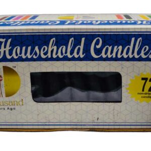 (set of 72) Black 4" household candles