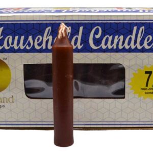 (set of 72) Brown 4" household candles