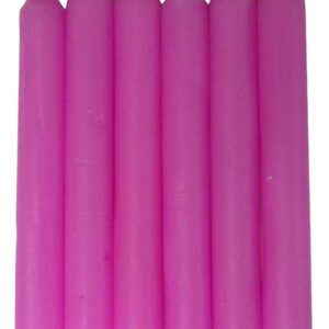 (set of 6) Pink 6" household candle