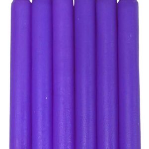(set of 6) Purple 6" household candle