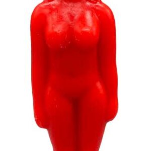 6 3/4" Red Woman candle