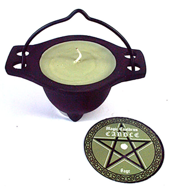 Candle in Cauldron Sage