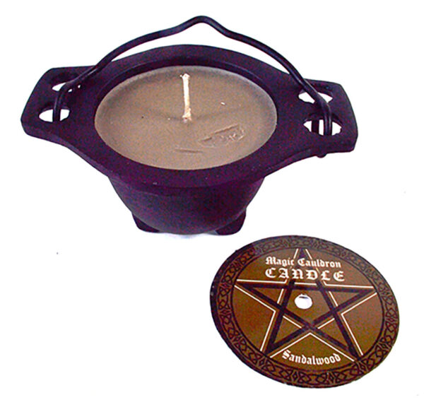 Candle in Cauldron Sandalwood