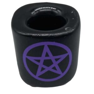 Pentagram Black ceramic holder