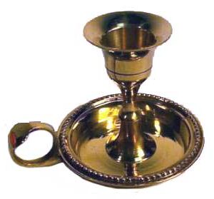 Brass Chamberstick Taper candle holder