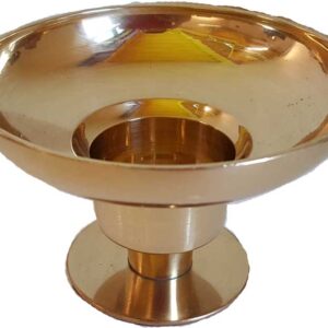 Brass Universal candle holder 4 1/4" dia