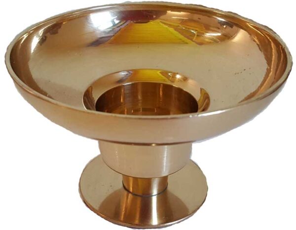 Brass Universal candle holder 4 1/4" dia