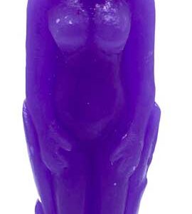 Purple Female candle 7"