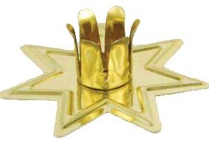 Gold-toned Fairy Star Chime candle holder