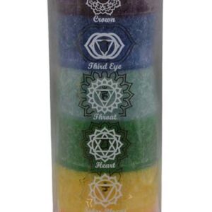7 Chakra jar candle
