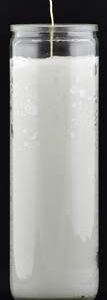 White 7-day jar candle