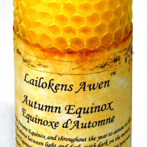 4" Autumn Equanox Altar Lailokens Awen candle