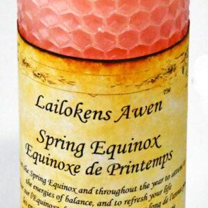 4" Spring Equanox Altar Lailokens Awen candle