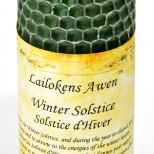 4 1/4" Winter Solstice Altar Lailokens Awen candle