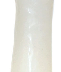 6 1/2" White Male Gender candle