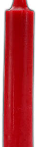 9" Red pillar candle