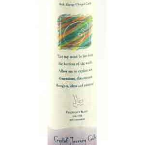 Creativity Reiki Charged pillar candle