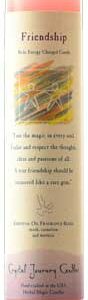 Friendship Reiki Charged pillar candle