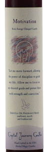 Motivation Reiki Charged pillar candle