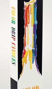 (set of 2) Mutli-Color Drip candles