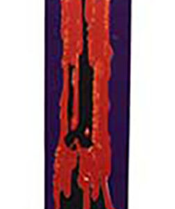 (set of 2) Red, Black Orange Drip candles