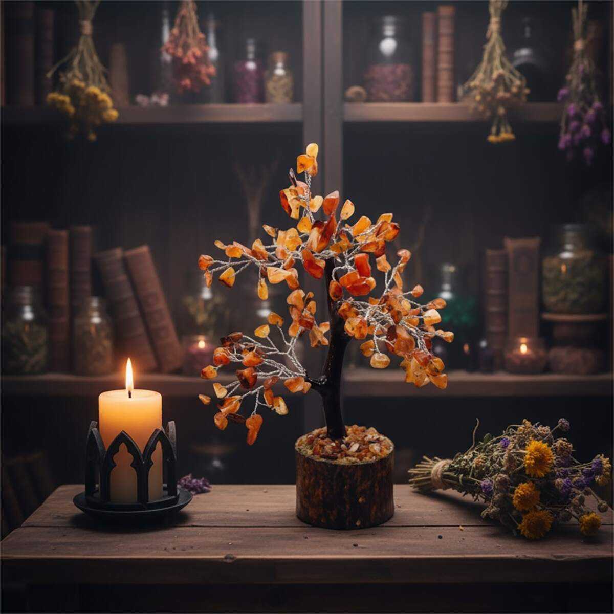 Carnelian Crystal Tree Item