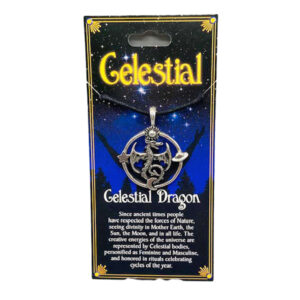 Celestial Dragon Amulet with Cord