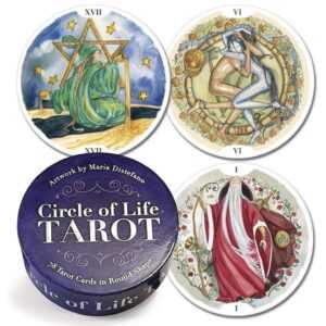 Circle of Life Round Tarot Deck by Maria Distefano
