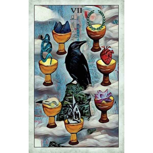 Crow Seven of Cups