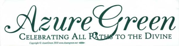 AzureGreen bumper sticker