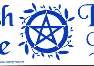 Banish Hate (Pentagram) Invoke Love bumper sticker