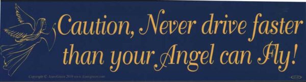 Caution, Never Drive Faster Than Your Angel Can Fly