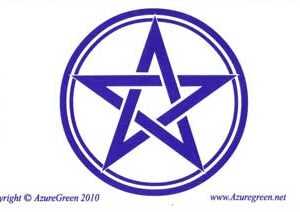 Three Pentagrams Bumper Sticker