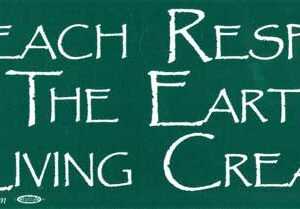Teach Respect For The Earth bumper sticker