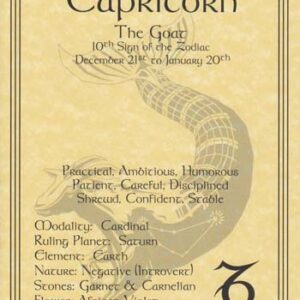 Capricorn zodiac poster