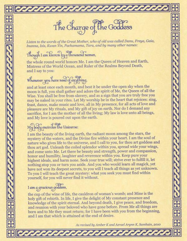 Charge of the Goddess poster
